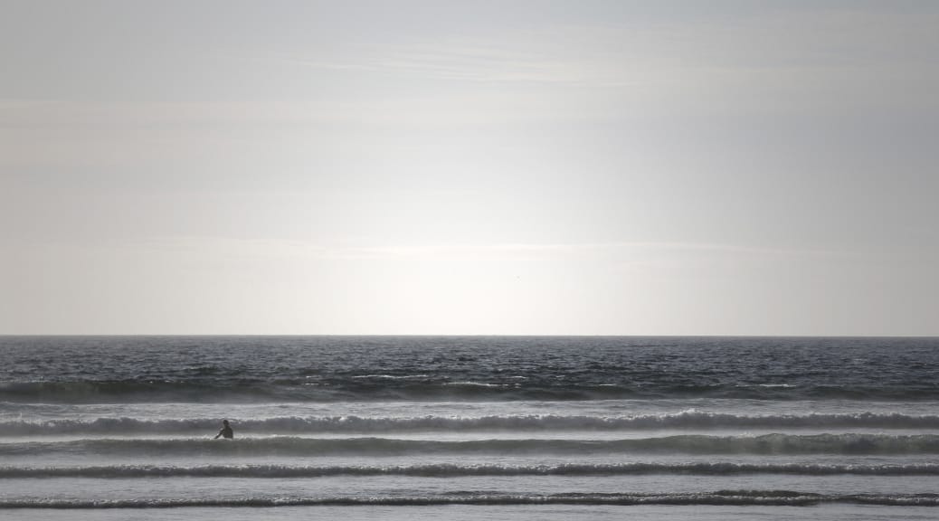 Surfen in der Normandie