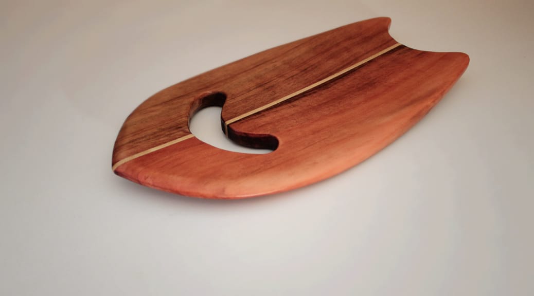 Handplane aus Mammutbaum-Holz