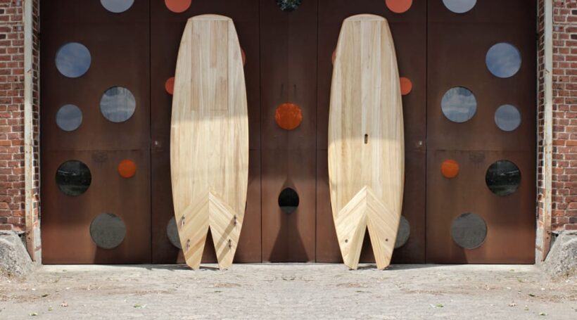 Allround-Wave SUP mit Fishtail aus Holz