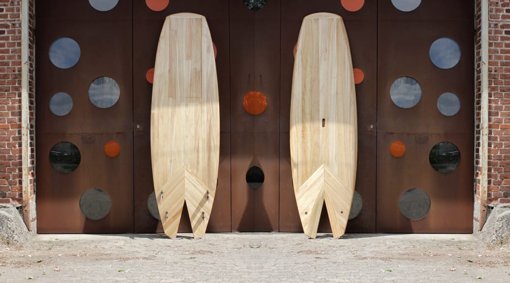 Allround-Wave SUP mit Fishtail aus Holz