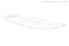 Hydrofoil-Kiteboard - Curves-Ansicht in Aku-Shaper