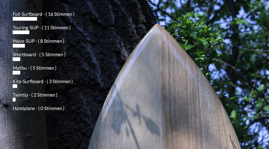Nächstes Wooden-Surfboard Projekt – Umfrageergebnis