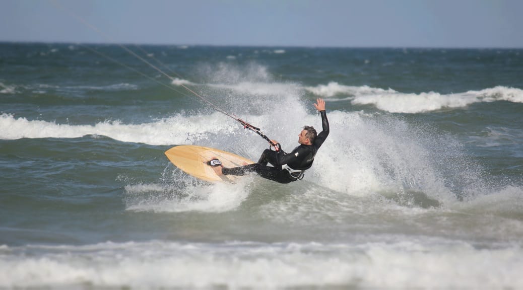 Kitesurfing in Vigsö / Dänemark