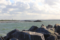 Blick zum Marineehrenmal in Laboe