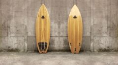 Kite-Surfboard aus Paulownia mit Fishtail