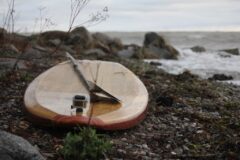 Wooden Allround-SUP mit GoPro