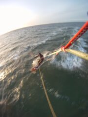 Kitesurfen am 1. Weihnachtsfeiertag in Kiel