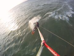 Kitesurfen am 1. Weihnachtsfeiertag in Kiel