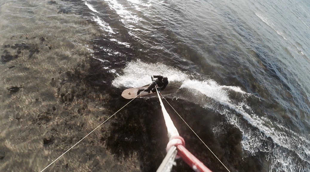 Wooden Alaia Surfing