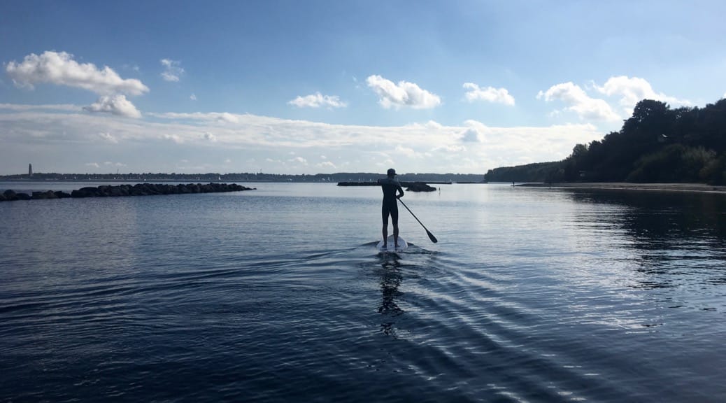 SUP-Tour von Falkenstein nach Schilksee