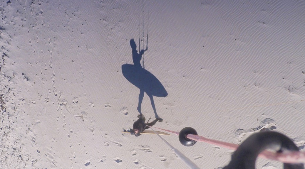 Moonwalk - schwerelos mit dem Kite zum Wasser gehen