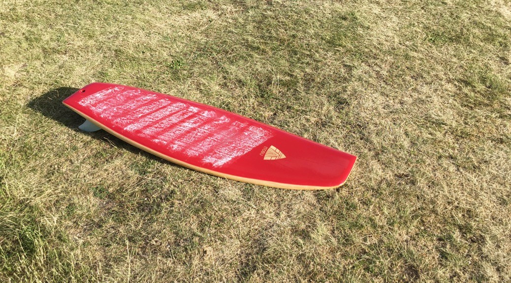 Asymetrical Wooden Surfboard